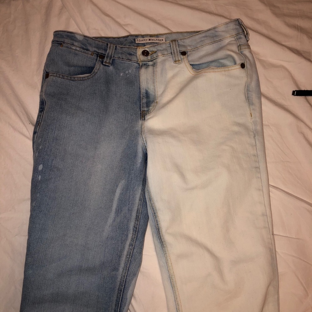 Tommy Hilfiger half bleached  jeans